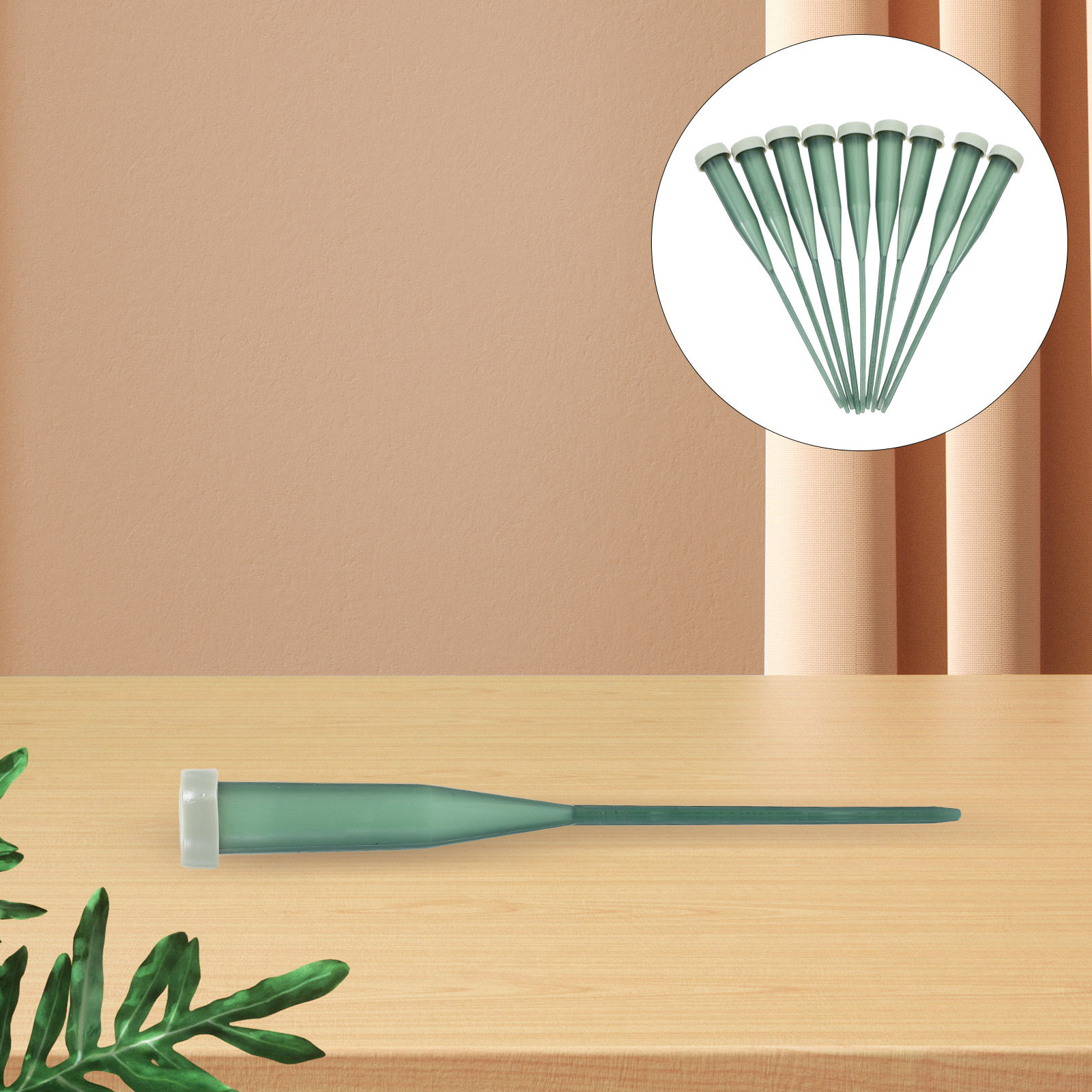 The Florist Supply - 25Pcs Flower Stem Tubes Plastic Green