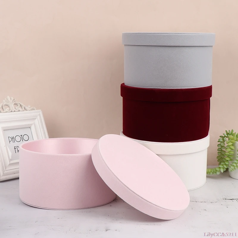 Velvet Round Flowers Box, Flow - огляд і ціна The Florist Supply