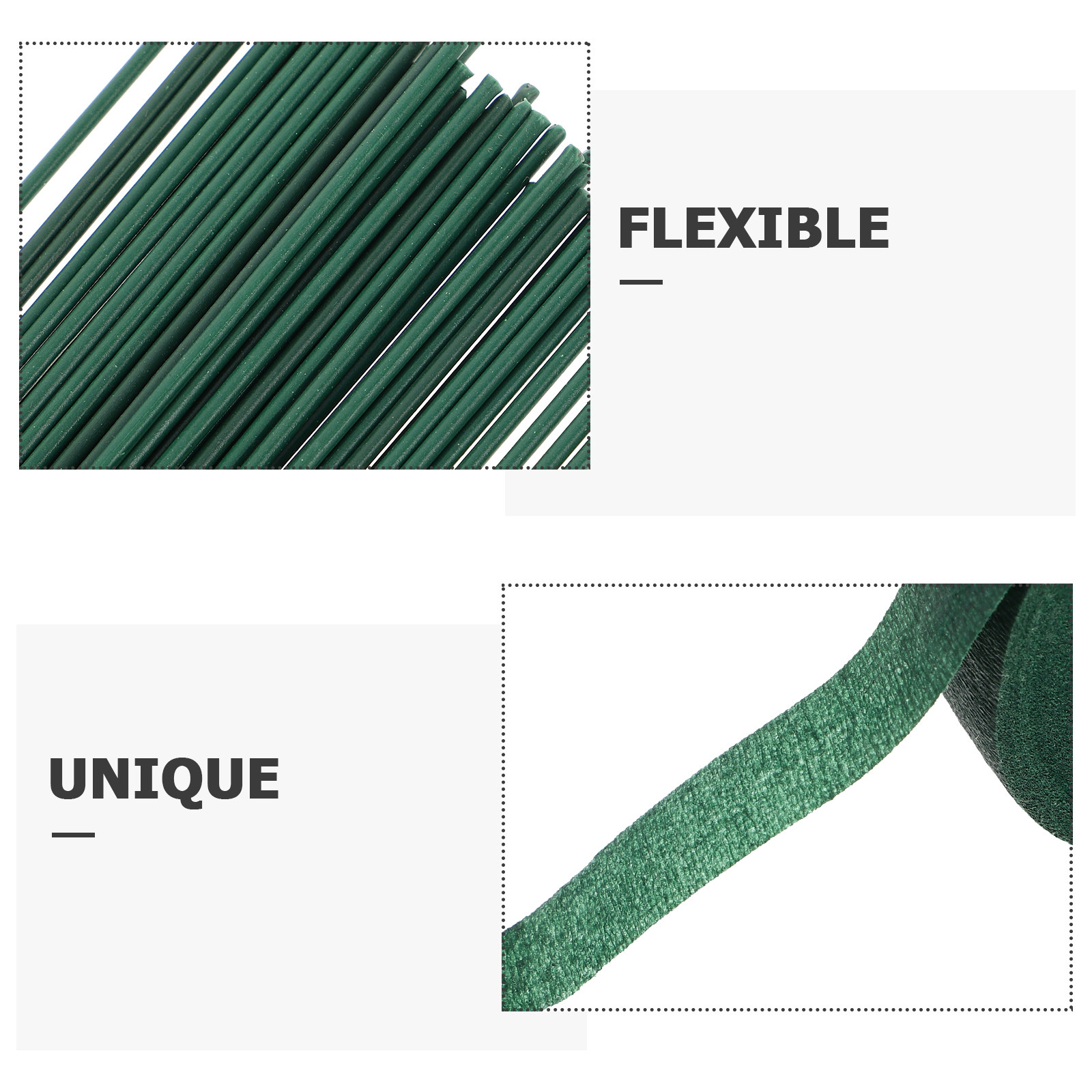1Set Florist Tape Green and Fl - огляд і ціна Wire Stem Florist