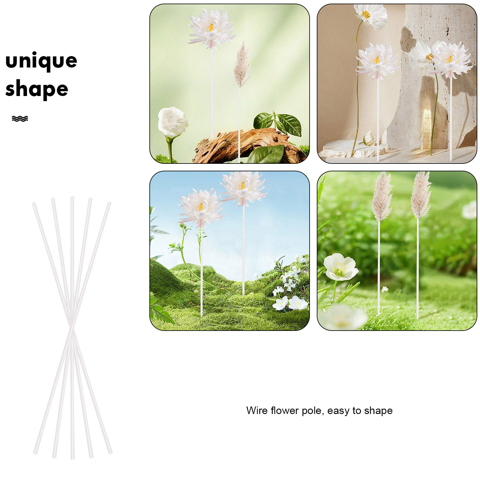 40Pcs Iron Floral Wires DIY Fl - огляд і ціна Wire Stem Florist