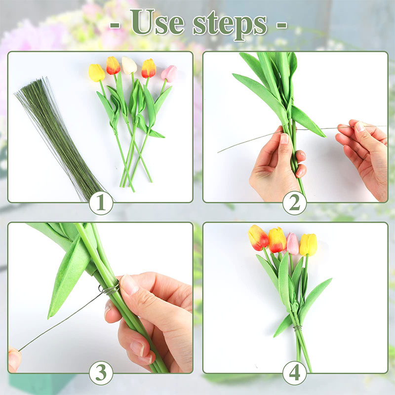 100Pcs Floral Wire High Qualit - огляд і ціна Wire Stem Florist